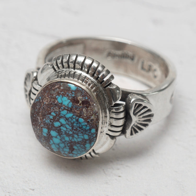 LFC x Sharon Francisco "Bisbee" turquoise ring, size 23