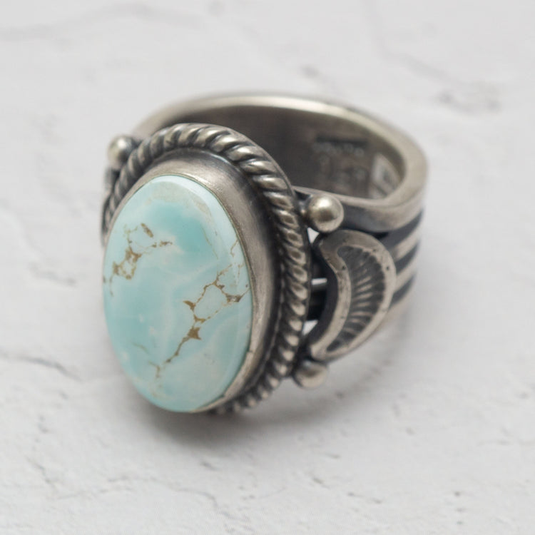 LFC × RBoyd & S-Henry "Lone Mt." Turquoise Ring, Size 19