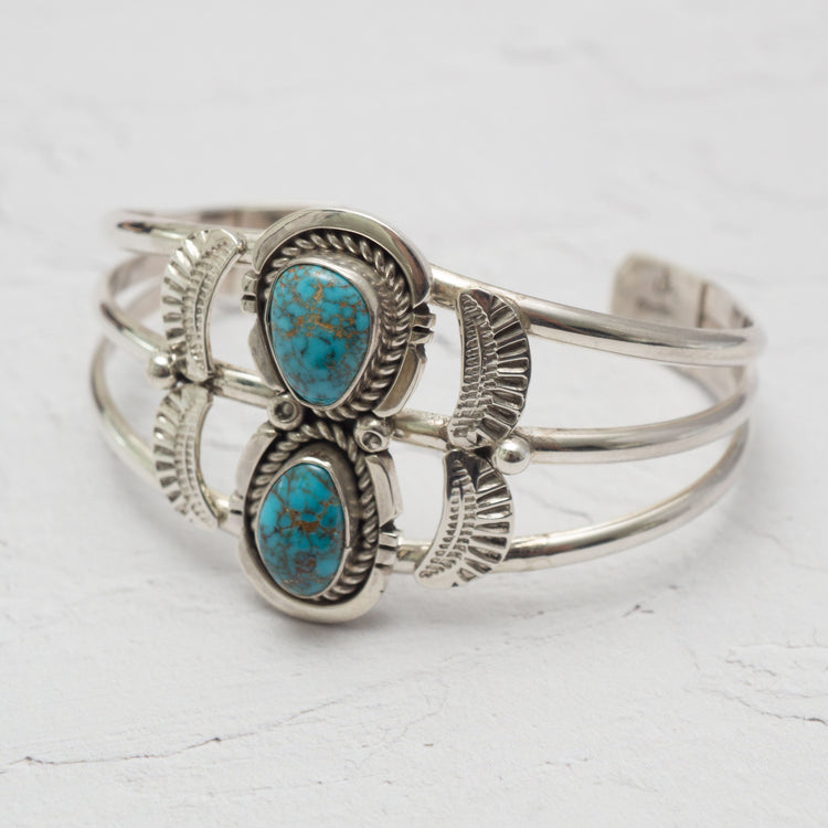 LFC x Art Platero "Lone Mt." Lone Mountain turquoise bangle