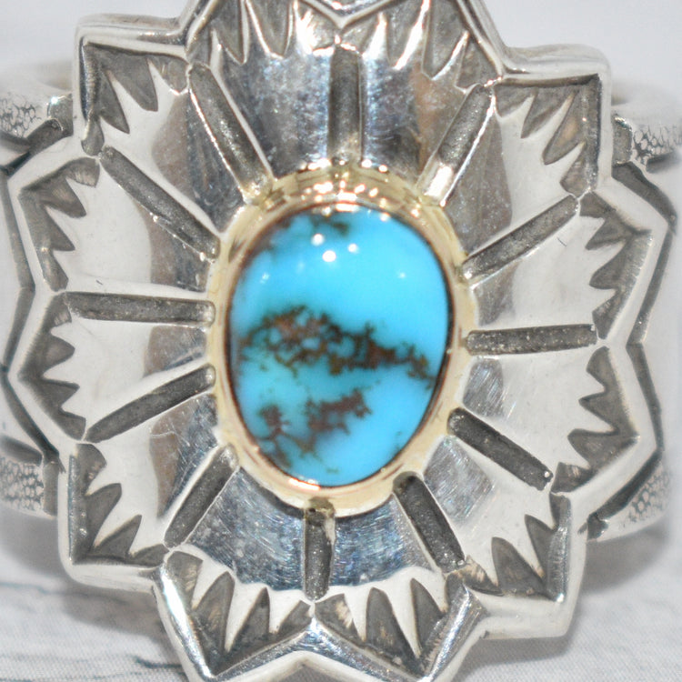 LFC x Jeff Shepherd "Bisbee" Turquoise Ring #16