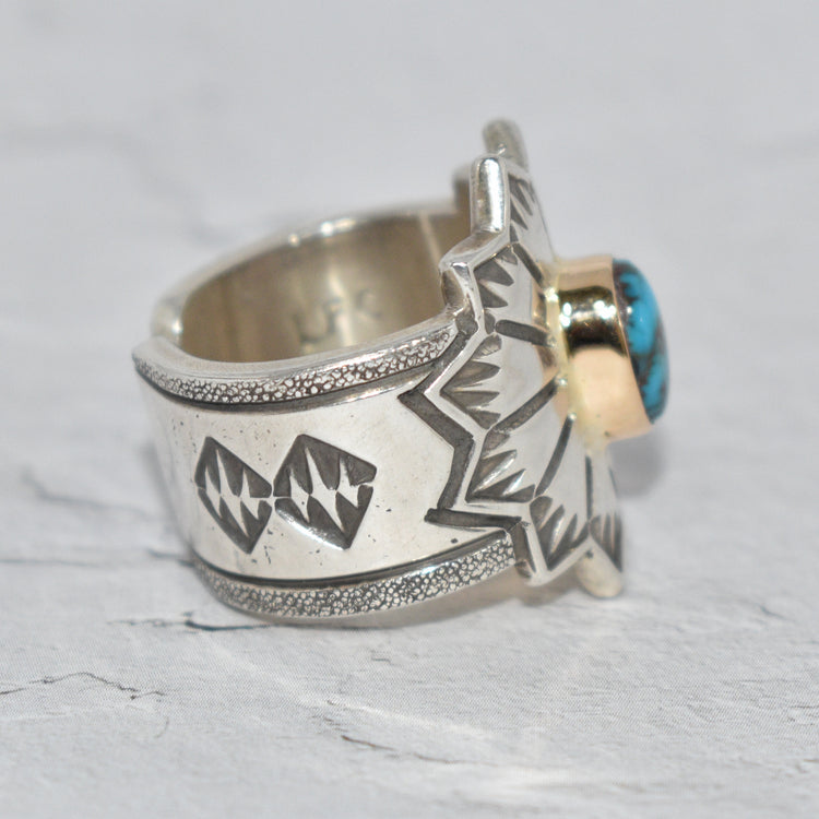 LFC x Jeff Shepherd "Bisbee" Turquoise Ring #16