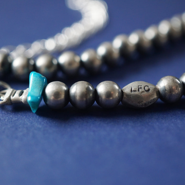 Silverブレスレット Sleeping Beauty 5mm 6.5inc. w/extender