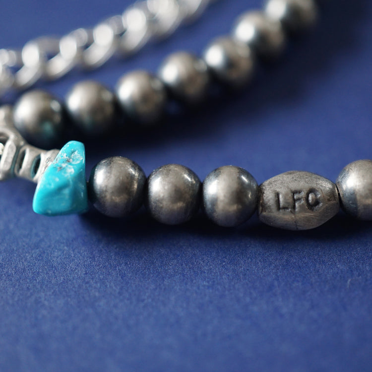 Silverブレスレット Sleeping Beauty 5mm 7.5inc. w/extender