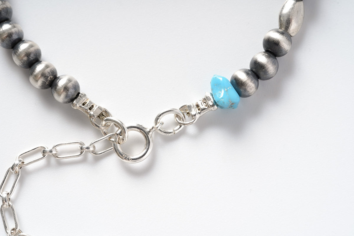 5mm 7.5inc chain チェーンターコイズ