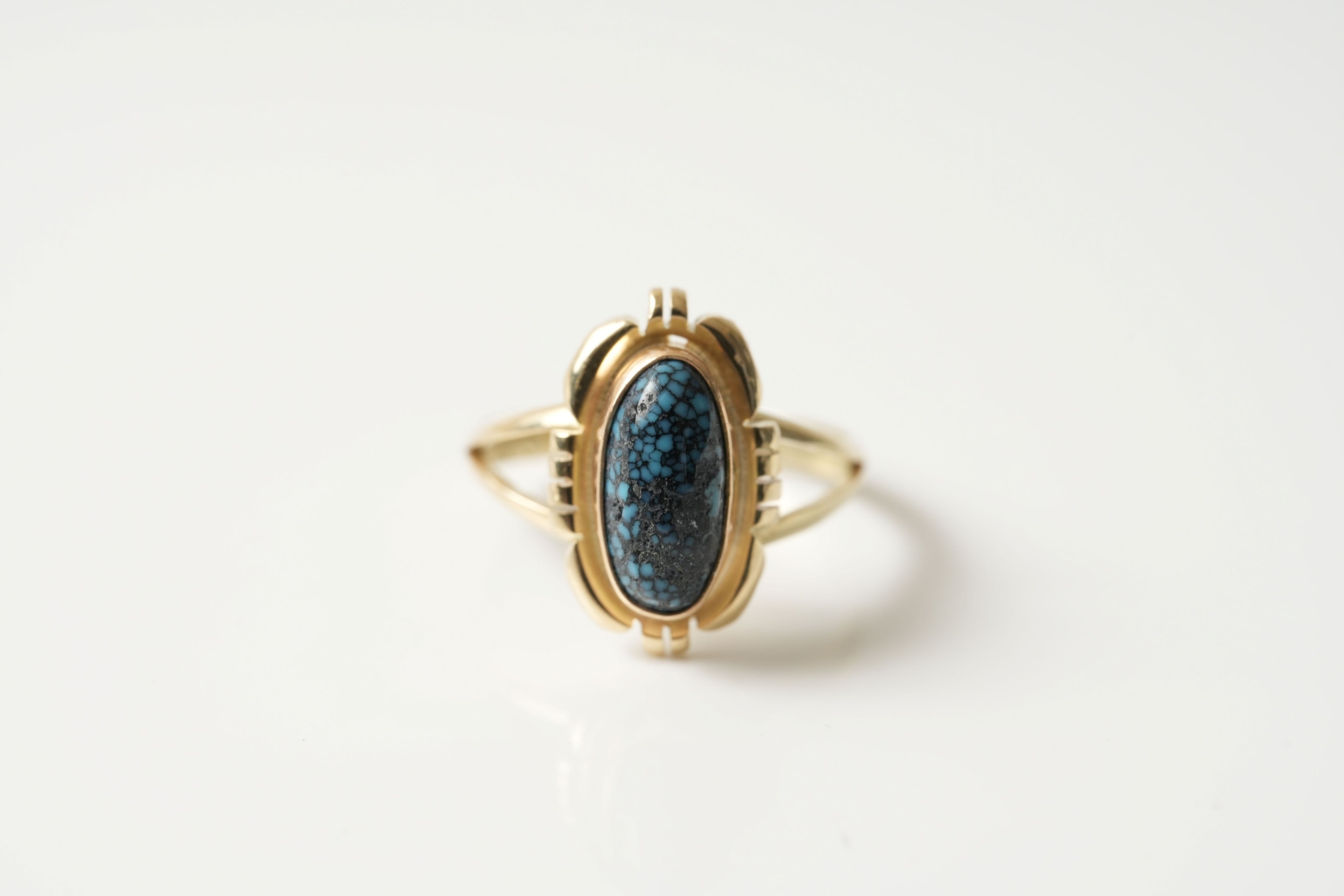 LFC x Brian Bruce "Lander Blue" Gold Ring ターコイズ ゴールドリング