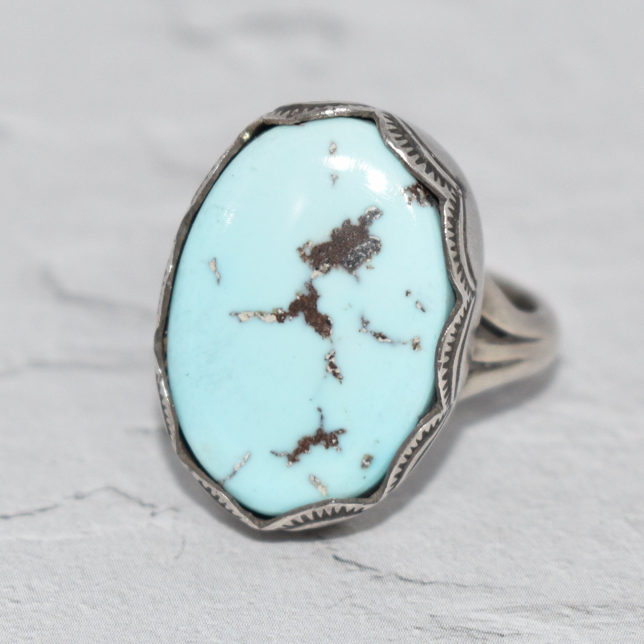 LFC x Art Platero "Dry Creek" ターコイズリング #21