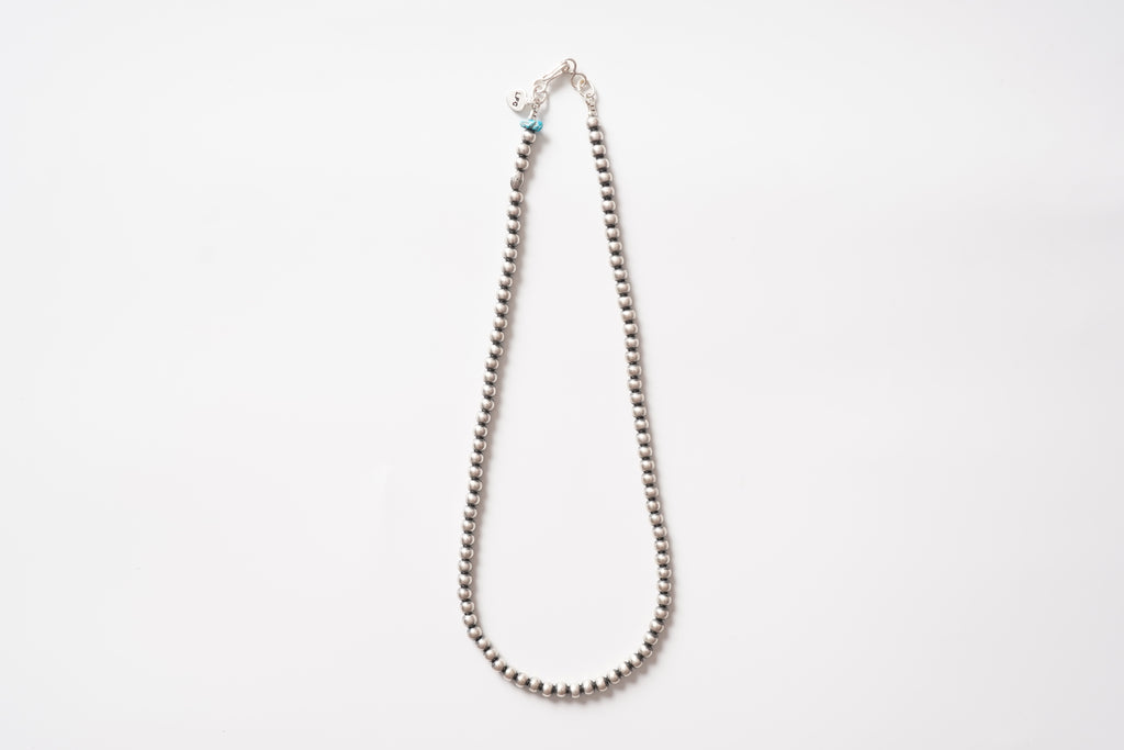 Diameter 5mm Total length 45cm LFC Silver chain &amp; Turquoise Sleeping Beauty Silver beads