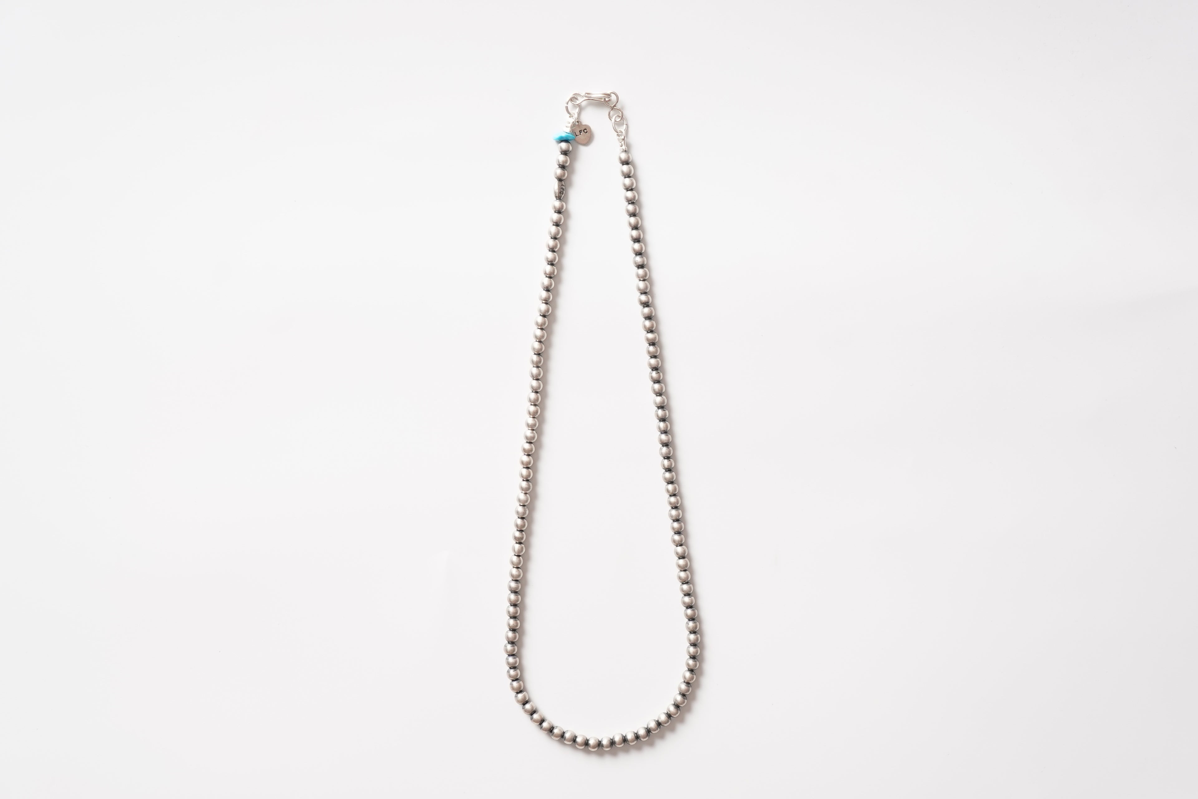 Diameter 5mm Total length 45cm LFC Silver chain &amp; Turquoise Sleeping Beauty Silver beads