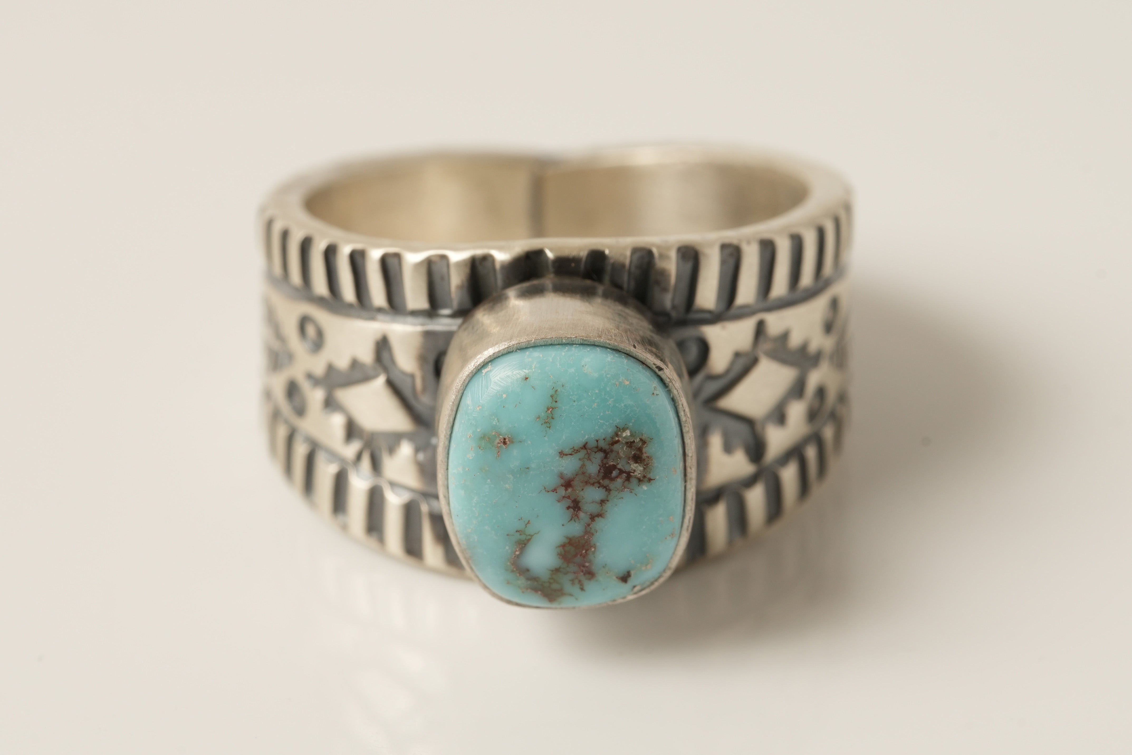 ラッキージョン ターコイズリング LJ STERLING Lucky John（ラッキー