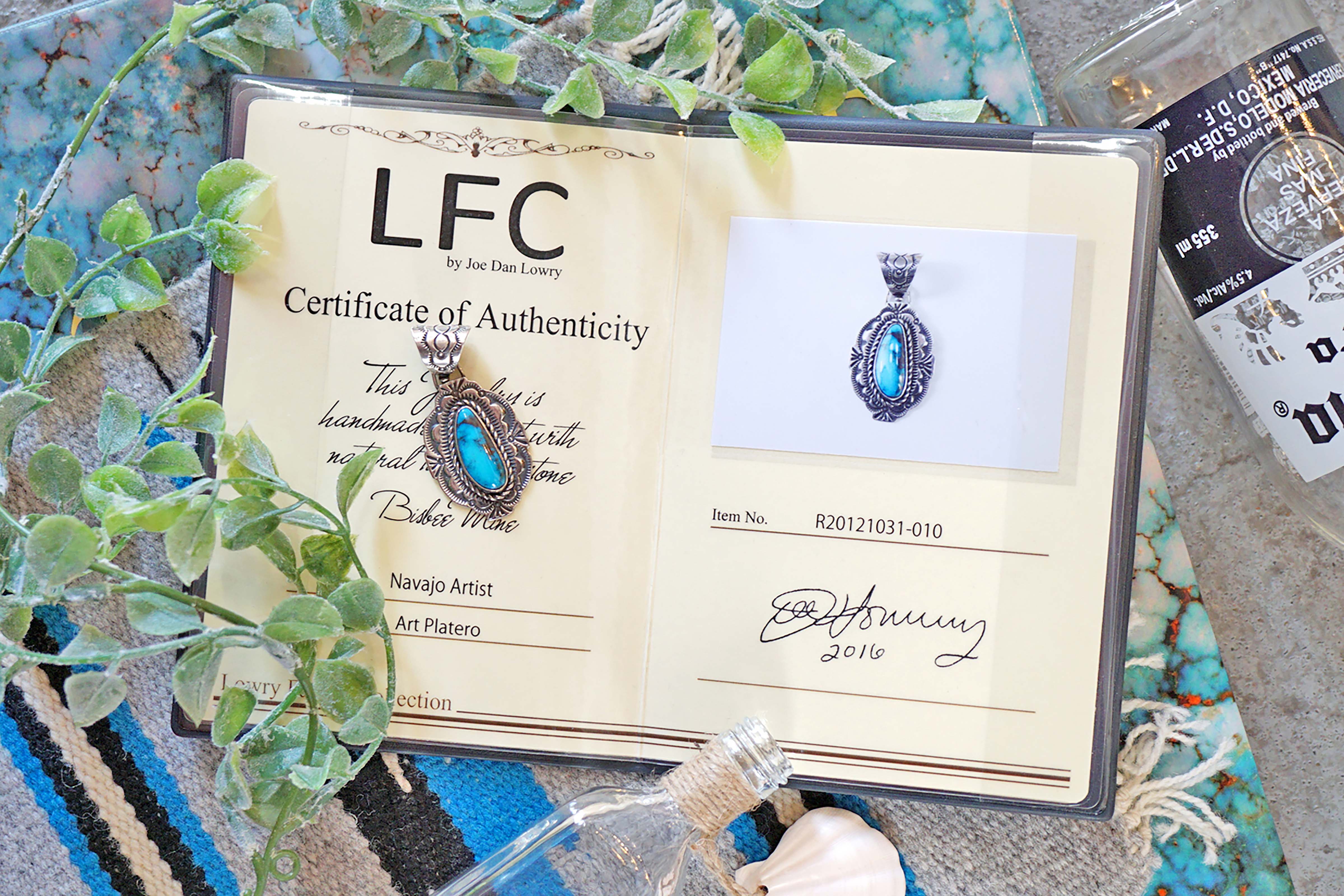 直径4mm全長45cm LFC Silver chain & ターコイズ Sleeping Beauty