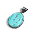 ターコイズマウンテンで採掘された本物のターコイズを使用したペンダントトップ
