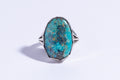 ストーミーマウンテンで採掘された本物のターコイズを使用したリング