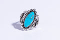 ブルージェムで採掘された本物のターコイズを使用したリング